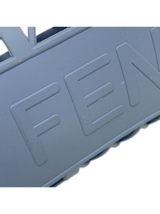 Fendi Tote Basket Small Light Blue Leather - Picture 14 of 15